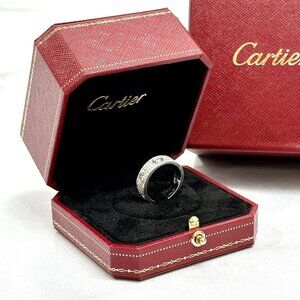Cartier Signature Love Ring Box Red Travel Case Empty Box